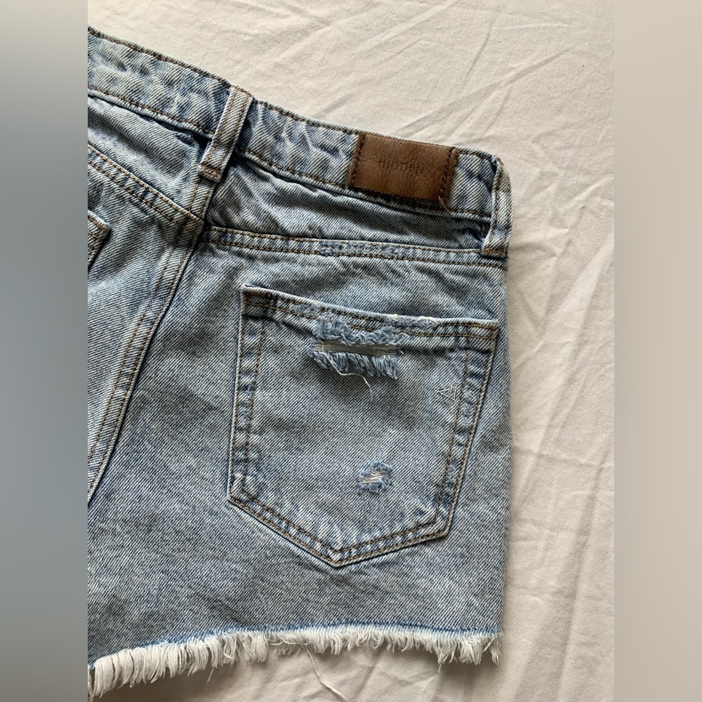 hidden denim shorts
